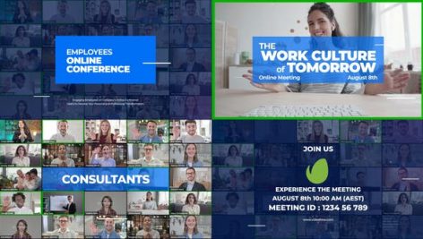 Preview Online Meeting Video Conference Promo 27818218