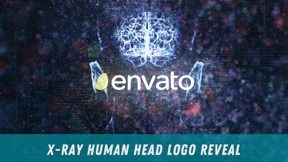 Videohive X-Ray Human Head Logo Reveal 28195671