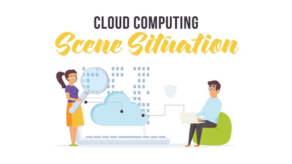 Videohive Cloud computing – Scene Situation 28256101