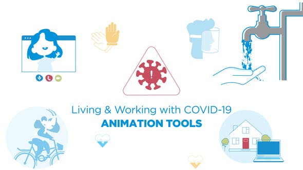 Videohive Living – Working with COVID-19 – Animated Graphics 26718623
