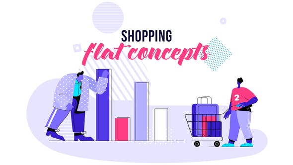 Videohive Shopping – Flat Concept 28730465