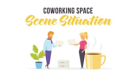 Preview Coworking Space Scene Situation 27608190