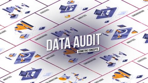 Preview Data Audit Isometric Concept 28986817