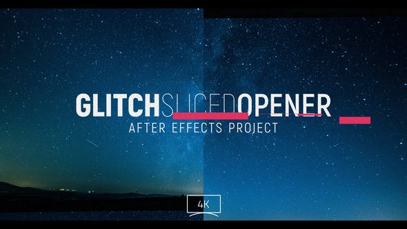 Videohive Glitch Sliced Opener 24119537