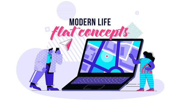 Videohive Modern life – Flat Concept 28730449
