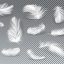 Freepik 3D Realistic Set Of White Bird Or Angel Feathers