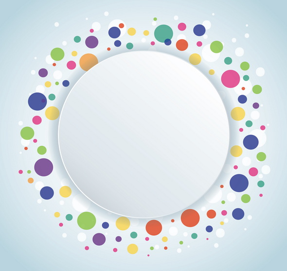 Freepik Abstract Colorful Round Circle Background وکتور