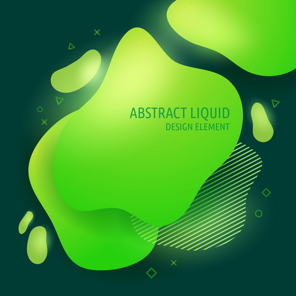 Freepik Abstract Modern Flowing Liquid Shapes Design Elements وکتور
