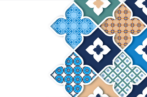 Freepik Arabic Ornamental Background Paper Style 4 وکتور