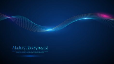 Freepik Background With Dynamic Waves And Particles