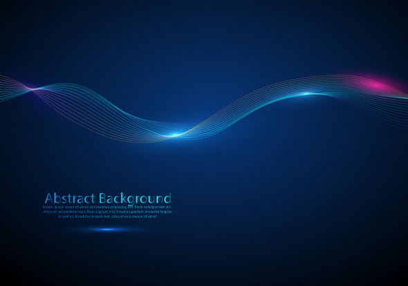 Freepik Background With Dynamic Waves And Particles وکتور