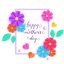 Freepik Card With Colorful Paper Flowers And Leaves