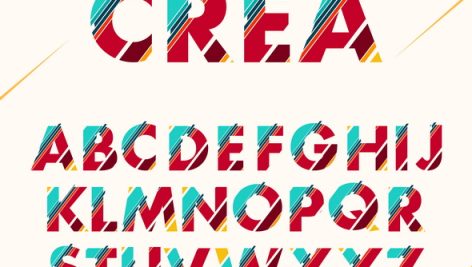 Freepik Coloured Alphabet Design