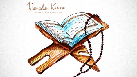 Freepik Elegant Ramadan Kareem Card With Quran Background