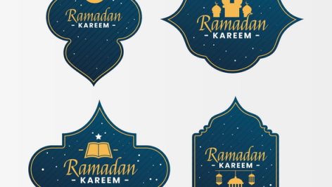 Freepik Flat Design Ramadan Labels Pack