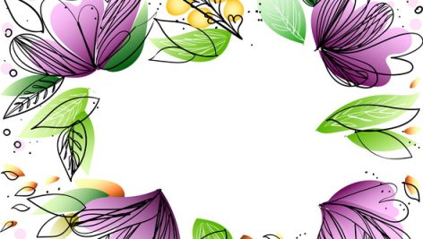 Freepik Floral Frame Vector With Copy Space On White
