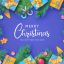 Freepik Funny Christmas Background With Cute Ornaments