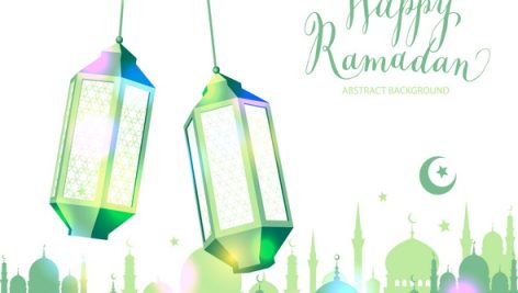 Freepik Green Happy Ramadan Background