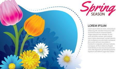 Freepik Hello Spring Greeting Card And Invitation With Flowers
