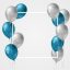 Freepik Realistic Style Blue Grey Balloons
