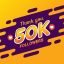 Freepik Thank You 50K Followers Congratulation Banner