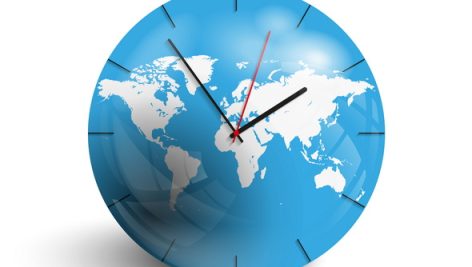 Freepik Wall Clock On The World Map