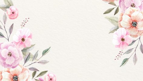 Freepik Watercolor Floral Background With Soft Colors