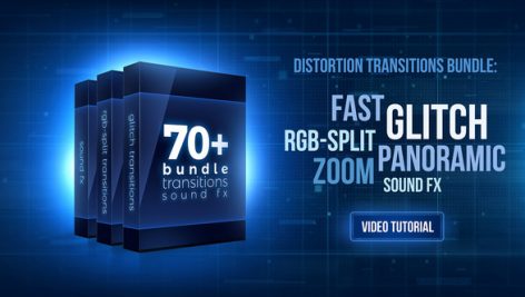 Videohive 70 Bundle Glitch And Rgb Split Transitions Sound Fx Miscellaneous 21470574