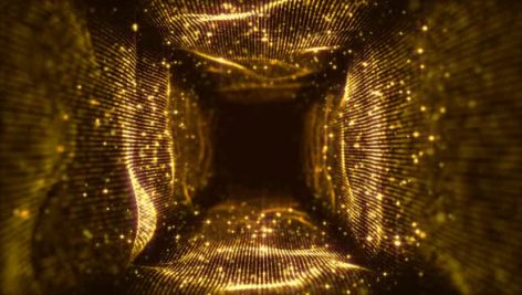 Videohive Gold Tunnel Rotation Loop 23171584