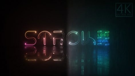 Neon Stroke Logo