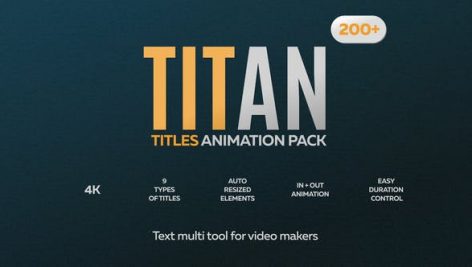 Videohive Titan Titles Animation Pack 24660256