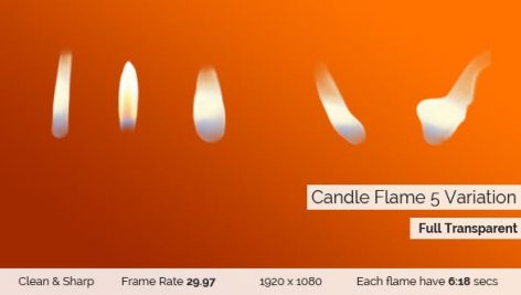 Videohive Candle Flame 5 Variation 15232865