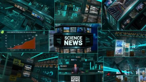Videohive Corporate Economics Science News Broadcast Full Package 23927140