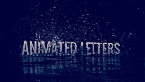 Videohive Animated Letters Water Splash Package 7255789
