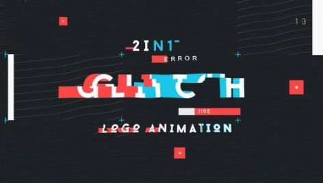Videohive Modern Glitch Logo 2In1 13532150