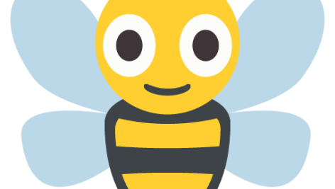 Honeybee Emoji Vector Icon
