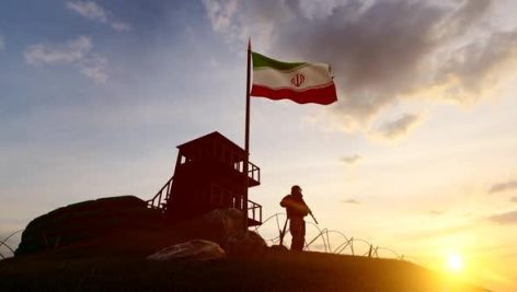 Videohive Iranian Soldier Watching The Border At Dusk 27623995