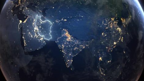 Videohive Realistic Earth Orbit And Zoom Glowing Borders Iran 49771435