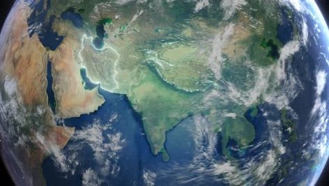 Videohive Realistic Earth Orbit And Zoom Glowing Borders Iran 49771599